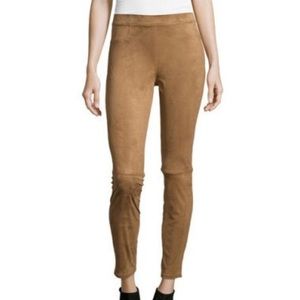 Faux suede leggings